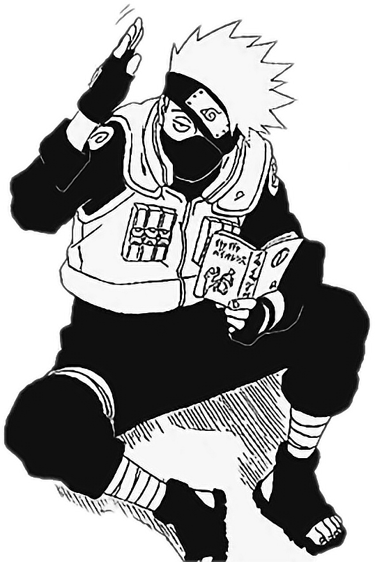 kakashihatake books naruto shinobi sticker by @asaki22