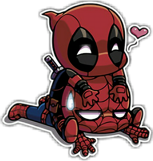 marvel dedpool spiderman freetoedit sticker by @christian_bh