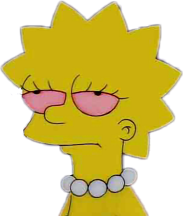 thesimpsons lisa sadness sticker by @thay_rangel1975