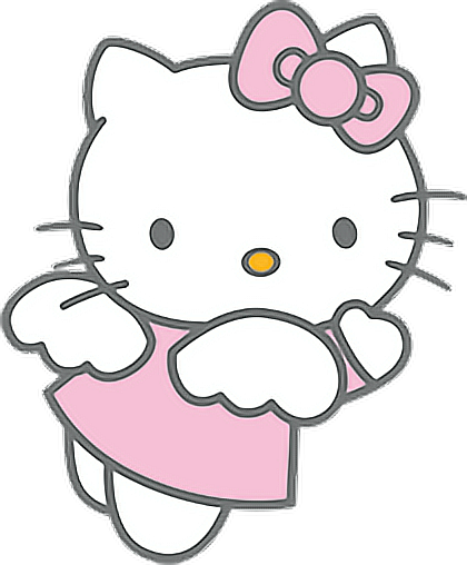 hellokitty pink cute kawaii cat sticker by @pasteldeady