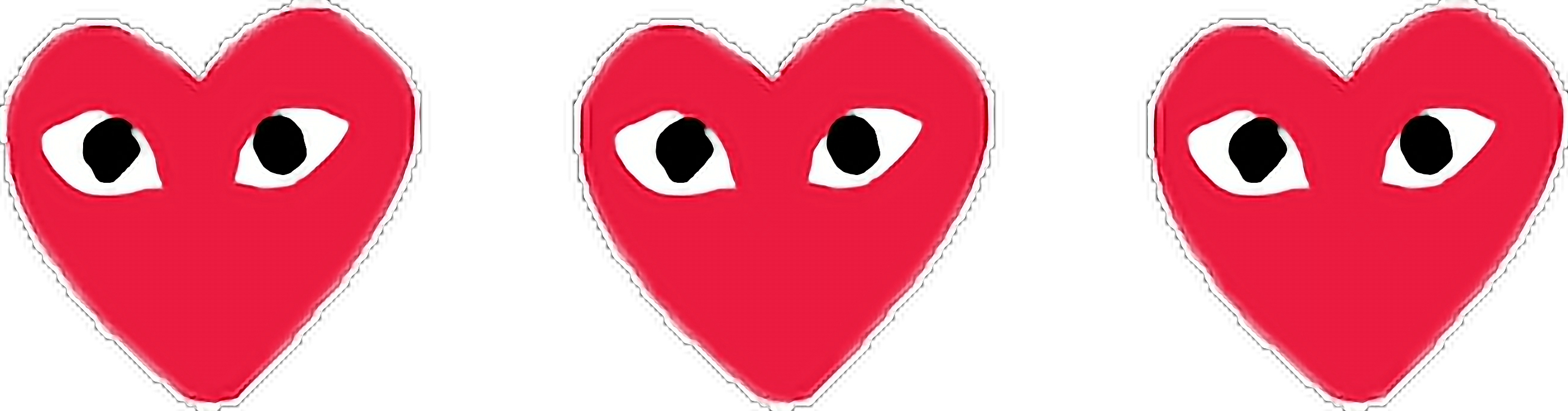 sticker hearts love redheart eyes sticker by @aleelarte