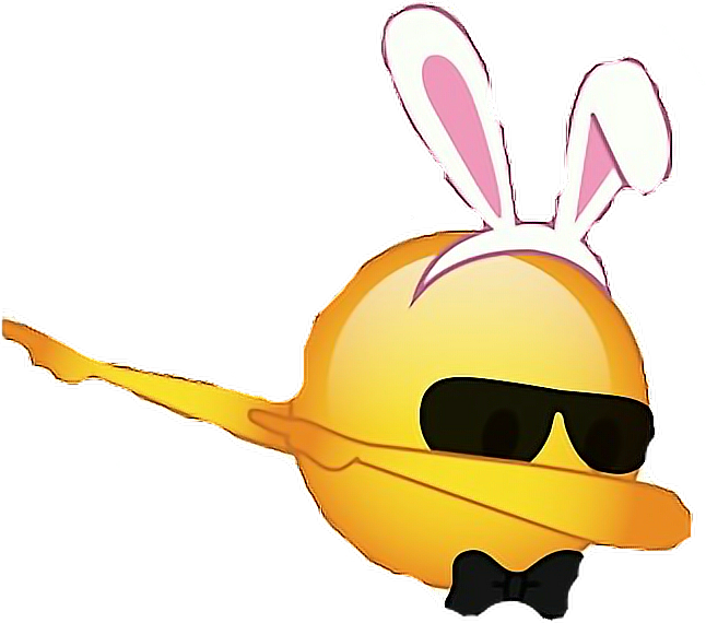 Download Dabing emoji dab emoji bunny bow glasses freetoedit...