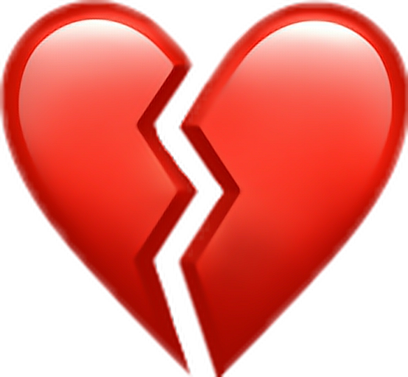 iphone emoji colorful broken heart broken heart